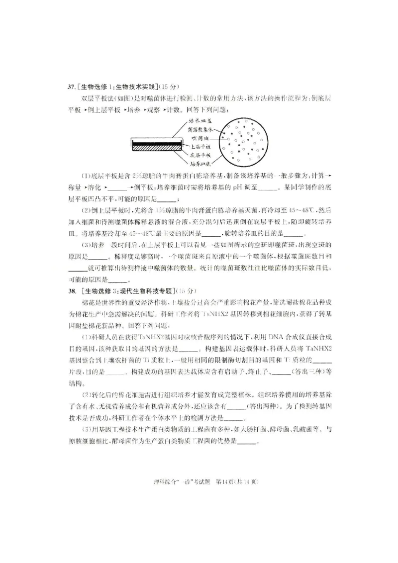 理综试题_05高考化学_高考模拟题_全国课标版_2023届四川成都一诊成都市2020级高中毕业班第一次诊断性检测理综_2023届四川成都一诊成都市2020级高中毕业班第一次诊断性检测理综
