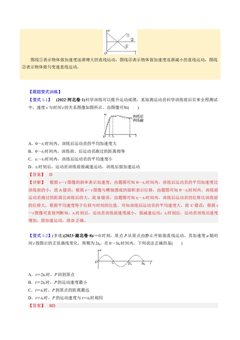第03讲运动学图像问题四大题型（举一反三）（解析版）_03高考英语_2025年新高考资料_二轮复习_01高考语文等多个文件_备战2025年高考物理举一反三系列（新高考通用）