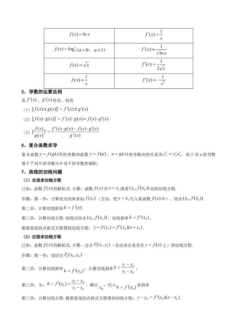 第01讲导数的概念及运算(精讲+精练）（学生版）_02高考数学_新高考复习资料_2023年新高考资料_一轮复习_2023新高考数学一轮复习讲练测（新教材新高考）