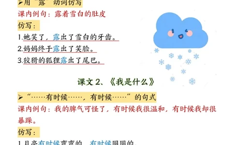 二年级上册语文仿写句子(1)_小学1-6年级常用的上册资源汇总_一年级上册资料