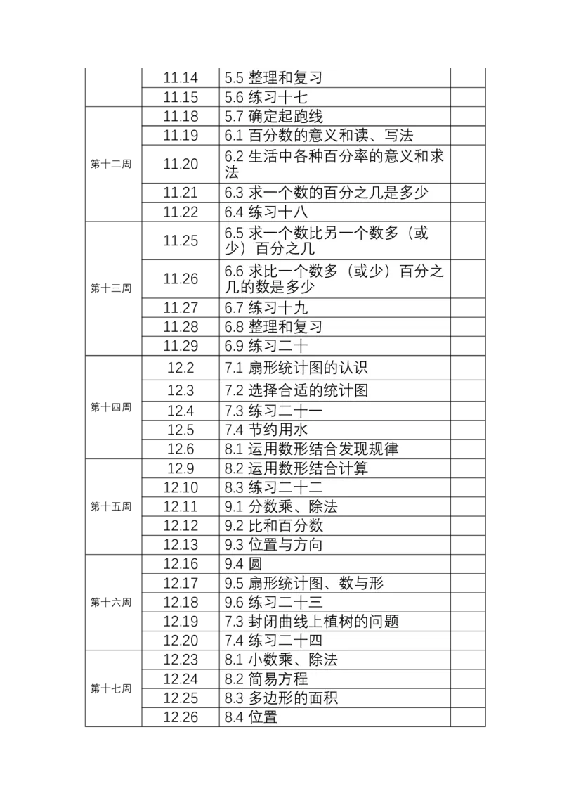 人教版小学六年级上册数学教学计划_小学1-6年级常用的上册资源汇总_六年级上册资料(1)_七彩课堂人教版数学六年级上册教学资源包_教师工作包_14教学计划_数学-教学计划