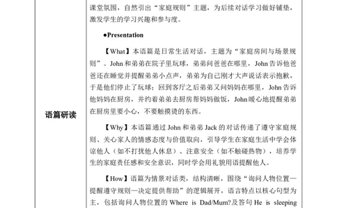 Unit2第4课时PartBLet&rsquo;stalk&Lookandsay(教学设计)英语人教PEP版四年级下册（新教材）_4下-新英语人教PEP版（2026持续更新）_01课件+教案+学习任务单+练习（更新完第4单元）_2教案