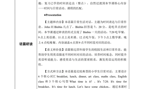 Unit3第2课时PartALet&rsquo;slearn&Listenanddo(教学设计)英语人教PEP版四年级下册（新教材）_4下-新英语人教PEP版（2026持续更新）_01课件+教案+学习任务单+练习（更新完第4单元）_2教案