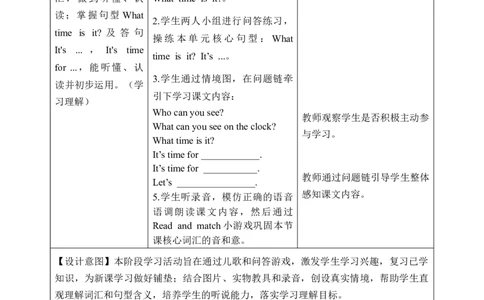 Unit3第2课时PartALet&rsquo;slearn&Listenanddo(教学设计)英语人教PEP版四年级下册（新教材）_4下-新英语人教PEP版（2026持续更新）_01课件+教案+学习任务单+练习（更新完第4单元）_2教案
