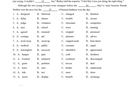 热点09人文情怀之完形填空押题-2024年高考英语热点&middot;重点&middot;难点专练（新高考专用）（原卷版）_03高考英语_新高考复习资料_2024年新高考资料_专项复习资料_热点练