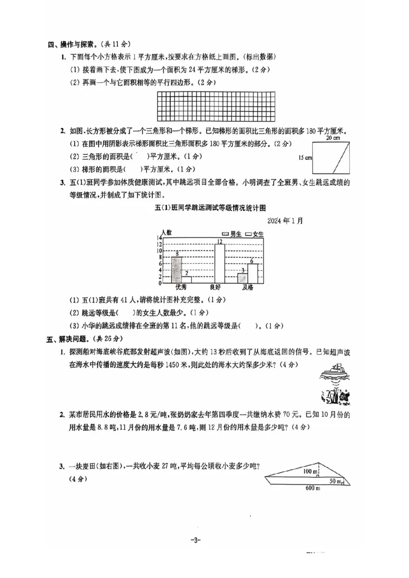五年级期末数学苏教版_小学1-6年级常用的上册资源汇总_五年级上册资料(1)