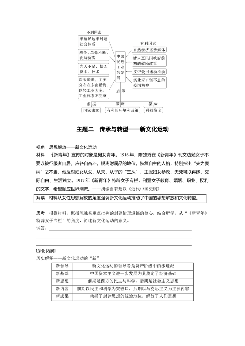 板块二　第七单元　第18讲　北洋军阀统治时期的政治、经济与文化_07高考历史_2025年新高考资料_一轮复习_2025高考大一轮复习历史（人教版）_学生用书Word版文档全书