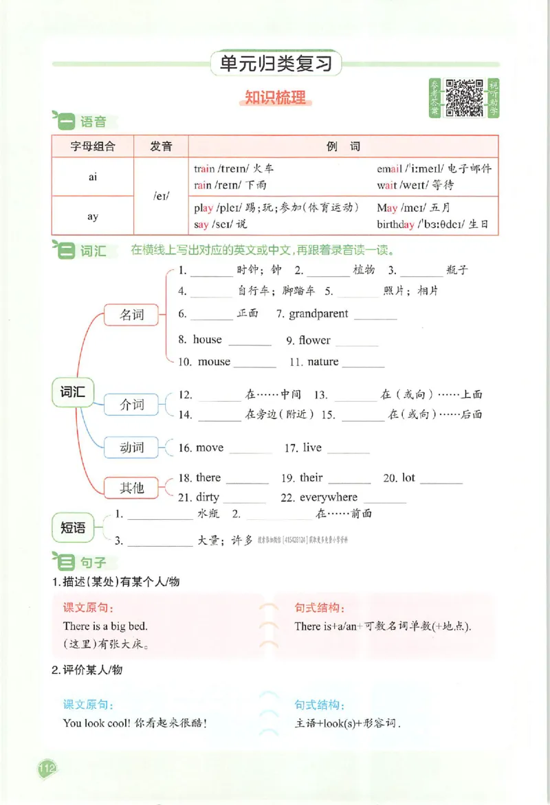 五年级英语人教PEP版上册25秋《一本课本预习笔记》_语数英1-6年级《一本课本预习笔记》_英语人教PEP版上册_五年级英语人教PEP版上册25秋《一本课本预习笔记》(3)