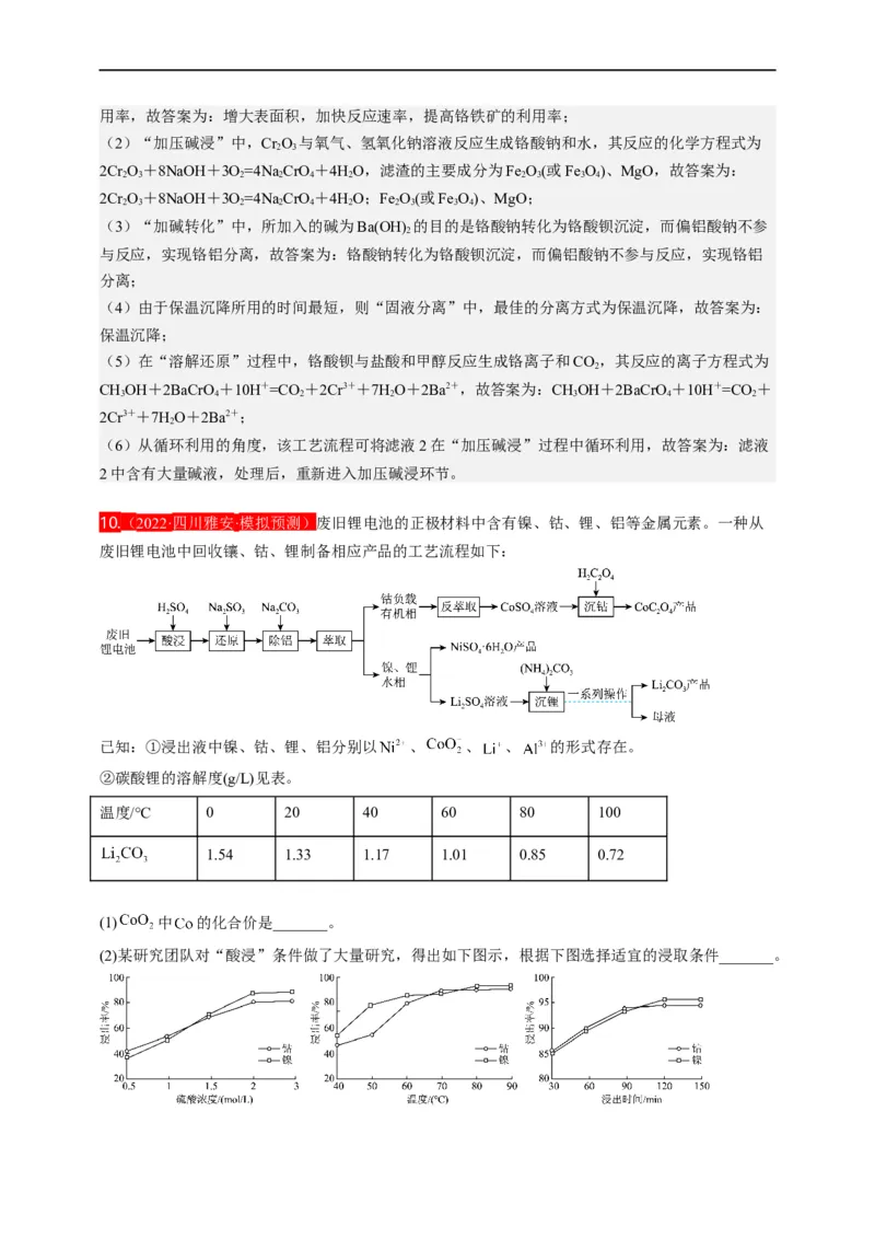 点击10『上下求索』化工流程--2023年高考化学热点&middot;重点&middot;难点（全国通用）（解析版）_05高考化学_通用版（老高考）复习资料_2023年复习资料_专项复习