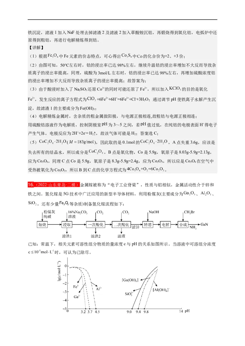 点击10『上下求索』化工流程--2023年高考化学热点&middot;重点&middot;难点（全国通用）（解析版）_05高考化学_通用版（老高考）复习资料_2023年复习资料_专项复习