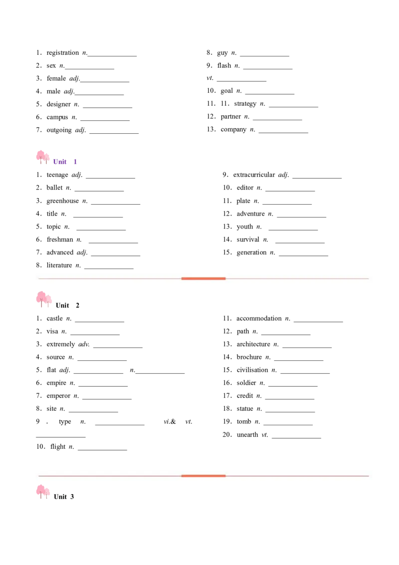 第01讲单词+短语（必修1~必修3）重点易考单词变形+词义辨析（讲义）（原卷版）_03高考英语_新高考复习资料_2025年新高考复习_词汇