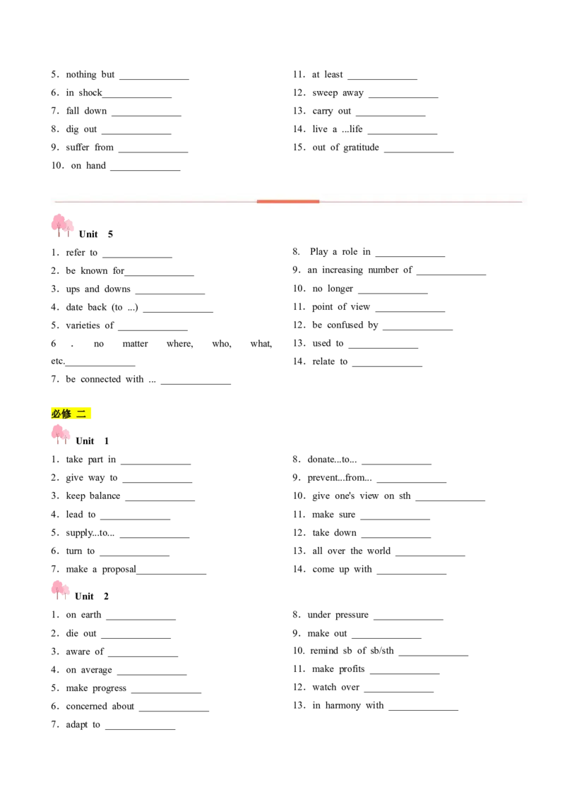 第01讲单词+短语（必修1~必修3）重点易考单词变形+词义辨析（讲义）（原卷版）_03高考英语_新高考复习资料_2025年新高考复习_词汇