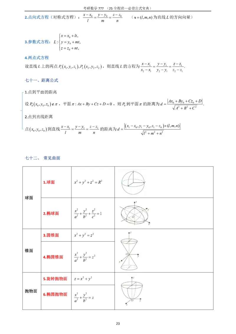 必背公式高数篇_27考研真题_考研数学一、二、三历年真题+考研数学资料（1994-2026）_数学《777必备公式》