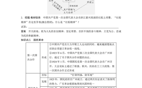 板块二　第九单元　第26讲　中国诞生、国共合作与国民革命_07高考历史_2025年新高考资料_一轮复习_2025高考大一轮复习历史（通史版）_配套word版文档板块一第2单元&mdash;板块四