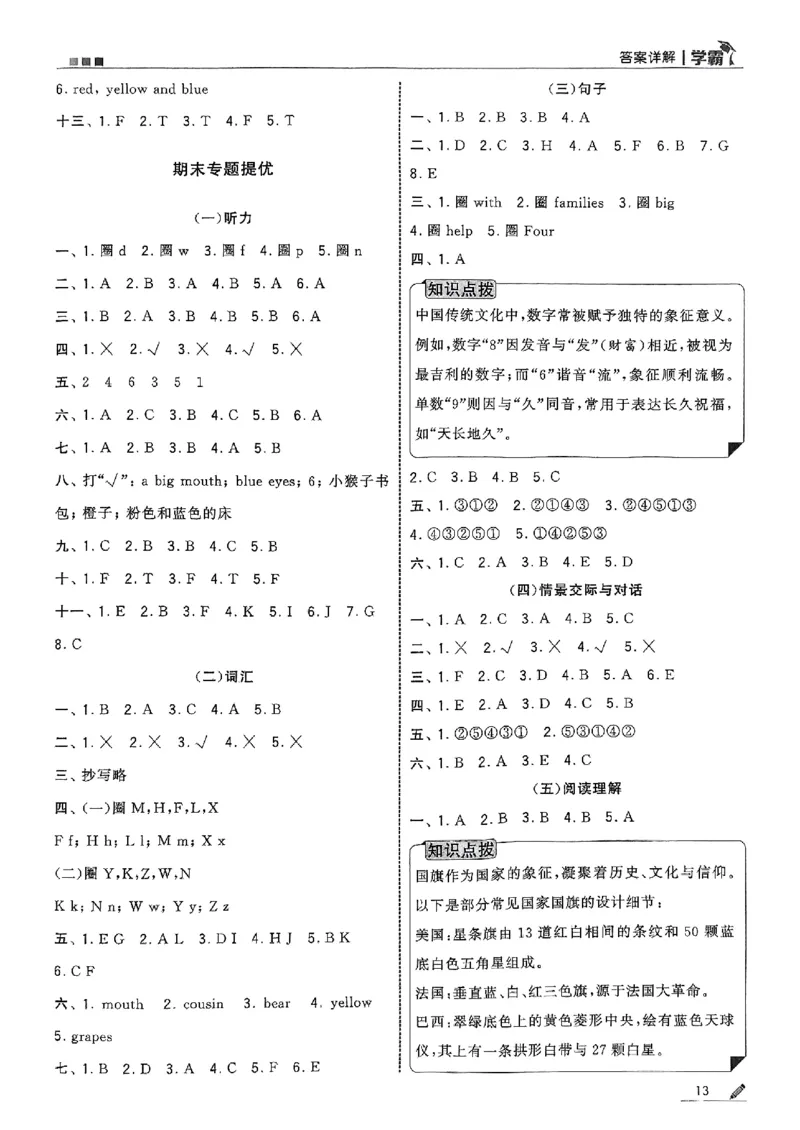 三上答案解析英语人教_25秋上册语数英《五星学霸》各版本🈴集_🔰25秋上册语数英《五星学霸》各版本🈴集。已分享_25秋《五星学霸》人教pep英语+译林英语3-6年级。已核对