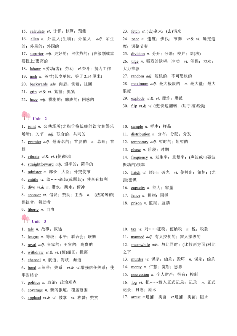 第03讲单词+短语（选择性必修三~选择性必修四）重点易考单词变形+词义辨析（讲义）（原卷版）_03高考英语_2025年新高考资料_一轮复习_词汇