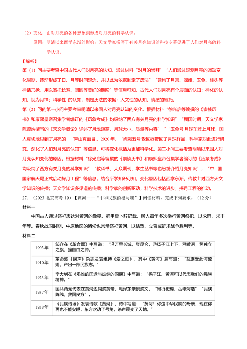 热点05《哪吒2》现象级热映&mdash;传承和弘扬中国传统文化（练习）（解析版）_07高考历史_2025年新高考资料_二轮复习_01高考语文等多个文件