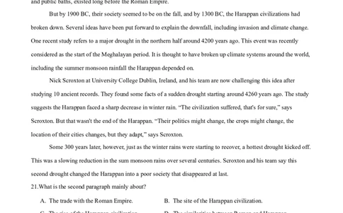 模块三模拟检测&mdash;2022年高考英语一轮复习讲练测(新高考&bull;江苏)(原卷)_03高考英语_新高考复习资料_2022年新高考资料_2022年新高考英语一轮复习