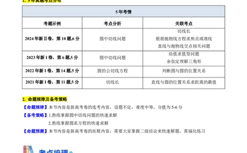 第03讲圆中的切线方程、切点弦方程及圆系方程（高阶拓展、竞赛适用）（学生版）_2025年新高考资料_一轮复习_备战2025年高考数学一轮复习考点帮_第二部分专项讲义_第八章平面解析几何