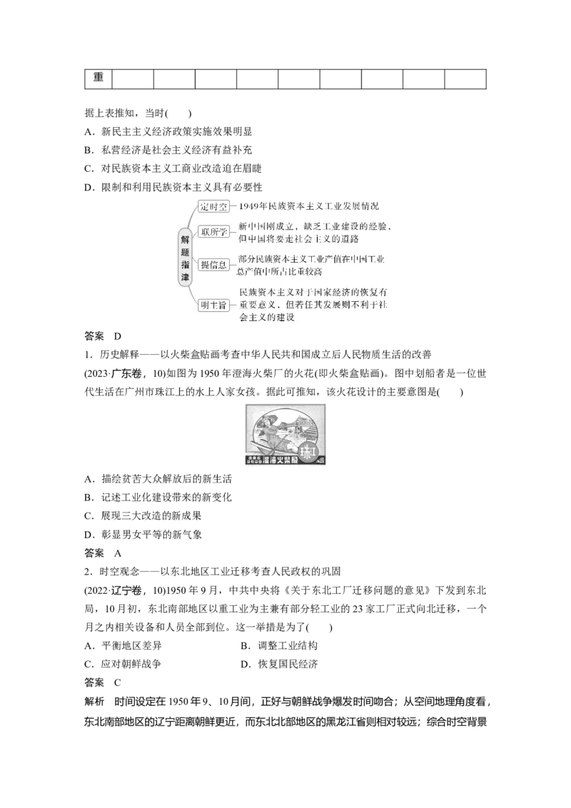 板块三　第九单元　第24讲　中华人民共和国的成立与人民政权的巩固_07高考历史_2025年新高考资料_一轮复习_2025高考大一轮复习历史（人教版）_配套word版文档板块一第2单元&mdash;板块四