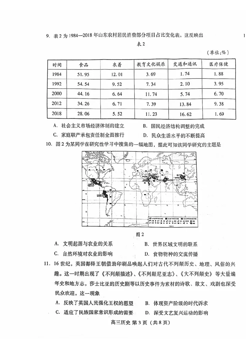 潍坊期末考-历史试题_07高考历史_历史高考模拟题_新高考_2023年_2023届山东省潍坊高三期末联考历史_2023届山东省潍坊高三期末联考历史