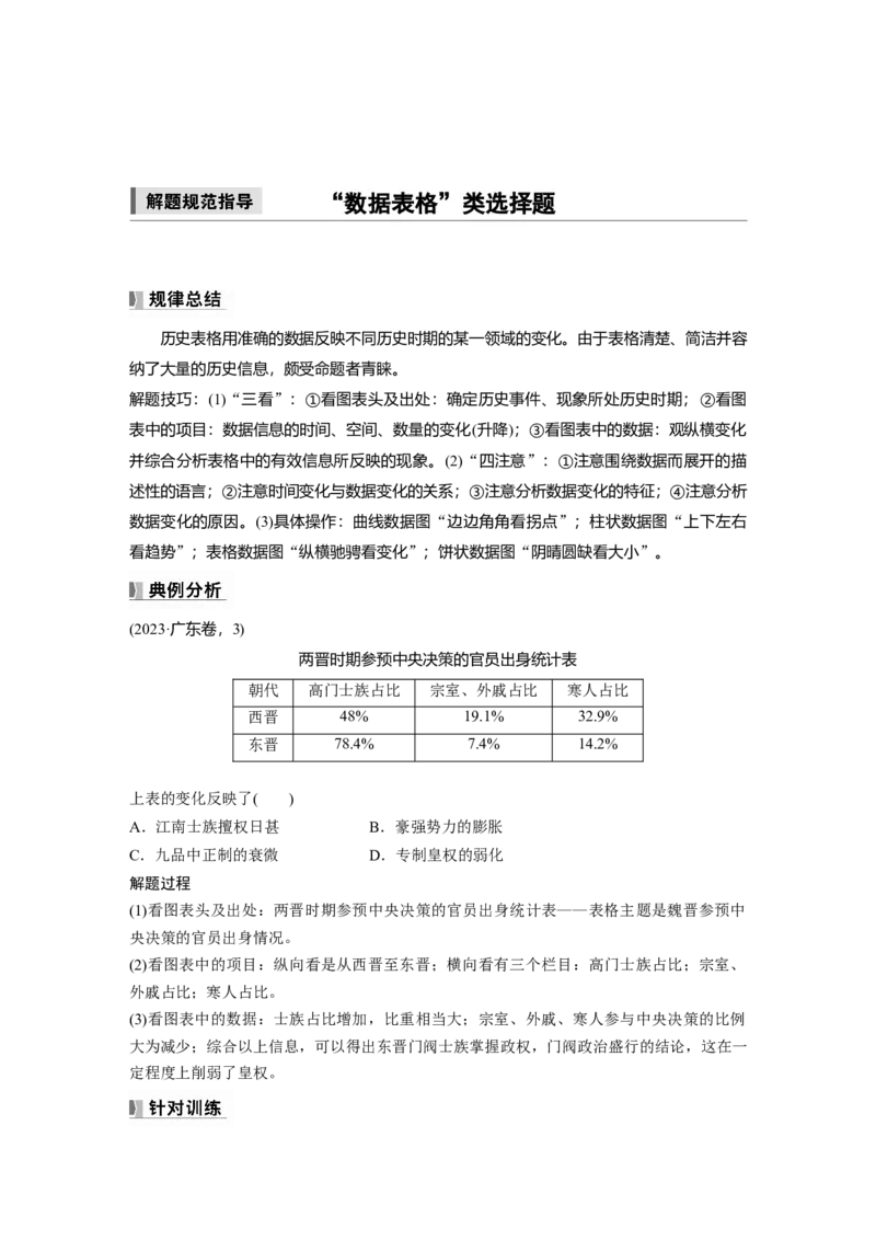 板块一　第三单元　阶段贯通3　魏晋至隋唐时期_07高考历史_2025年新高考资料_一轮复习_2025高考大一轮复习讲义+课件精准备考2025年新高三历史一轮复习备课课件（完结）