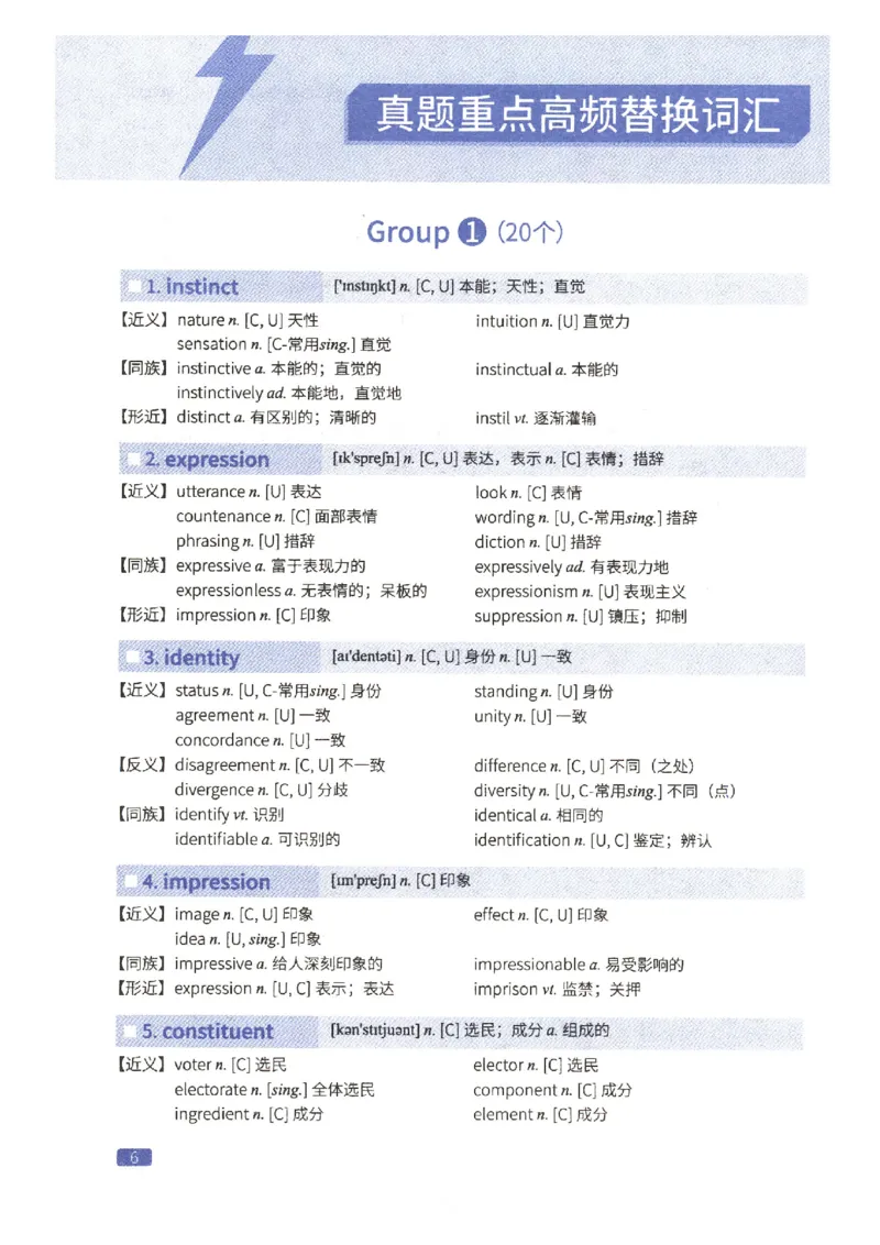 27考研词汇闪过真题重点高频词替换_27考研真题_考研英语一、二真题+解析（1994-2026）_考研词汇默写本合集_02.词汇闪过_附册（共9本）