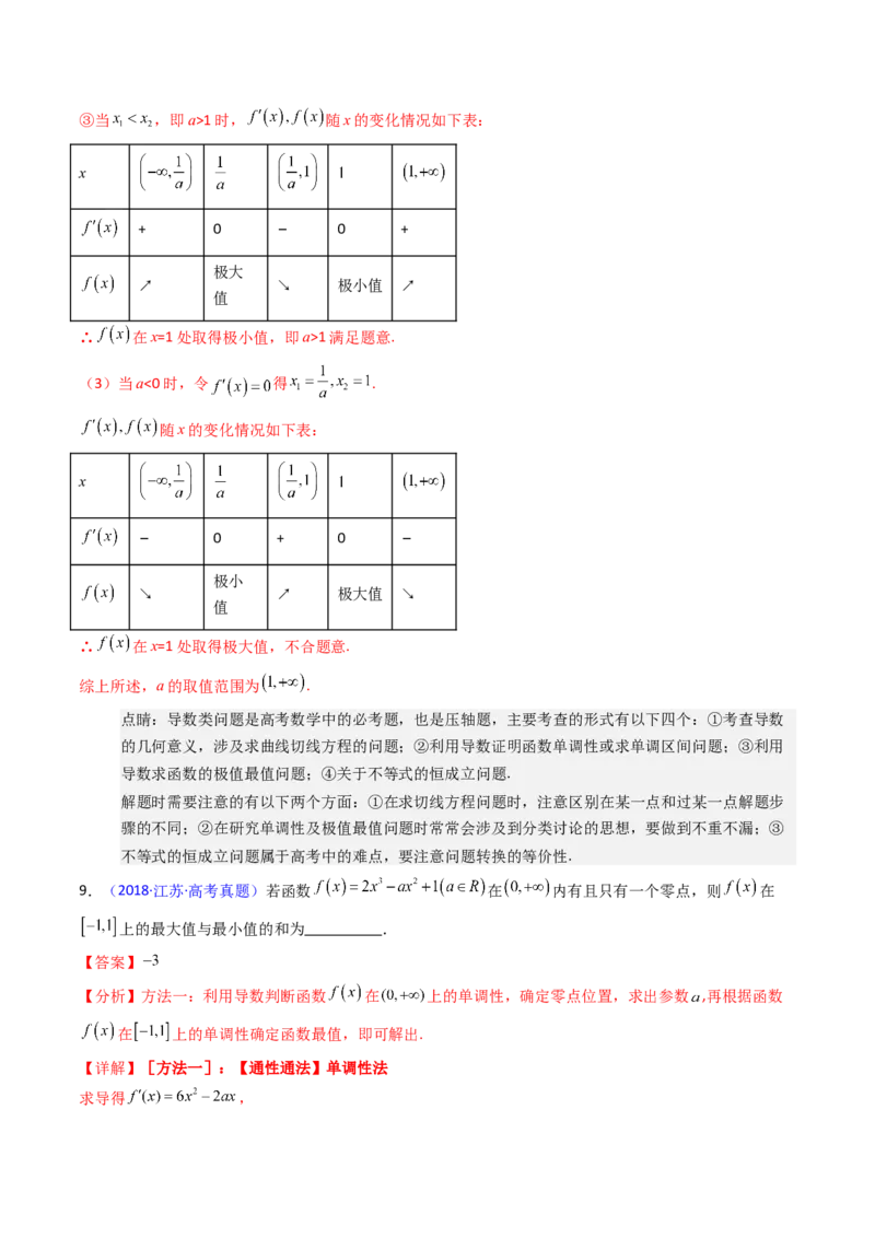 第04讲导数与函数的极值、最值（教师版）_02高考数学_2025年新高考资料_一轮复习_备战2025年高考数学一轮复习考点帮_备战2025年高考数学一轮复习考点帮（新高考通用）（完结）