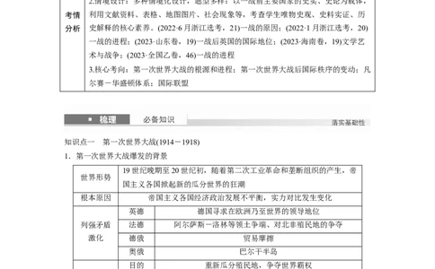 板块四　第十四单元　第39讲　第一次世界大战与战后国际秩序_07高考历史_2025年新高考资料_一轮复习_2025高考大一轮复习历史（人教版）_学生用书Word版文档全书_2025大一轮复习讲义