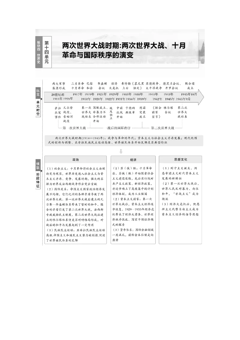 板块四　第十四单元　第39讲　第一次世界大战与战后国际秩序_07高考历史_2025年新高考资料_一轮复习_2025高考大一轮复习历史（人教版）_学生用书Word版文档全书_2025大一轮复习讲义