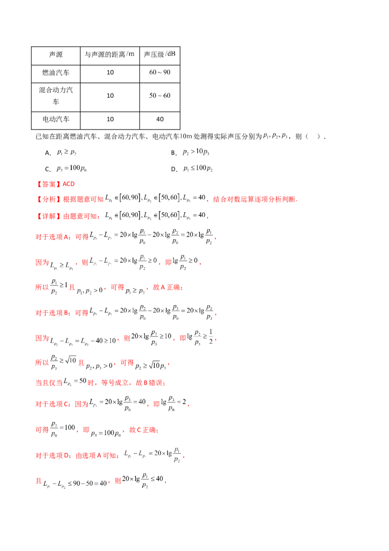 第04讲对数与对数函数（含对数型糖水不等式的应用）（教师版）_2025年新高考资料_一轮复习_备战2025年高考数学一轮复习考点帮_第二部分专项讲义_第二章函数与基本初等函数