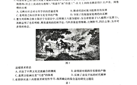 江西省吉安市2022-2023学年高三上学期期末质量检测历史试题_07高考历史_历史高考模拟题_旧高考_2023年_2023江西省吉安市高三上学期1月期末质量检测历史