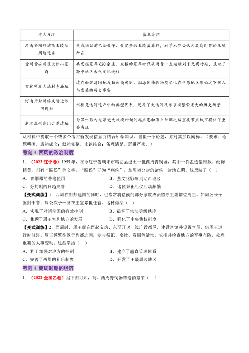 第01讲中华文明的起源与早期国家（讲义）（原卷版）_07高考历史_2025年新高考资料_一轮复习_2025年高考历史一轮复习讲练测（新教材新高考）