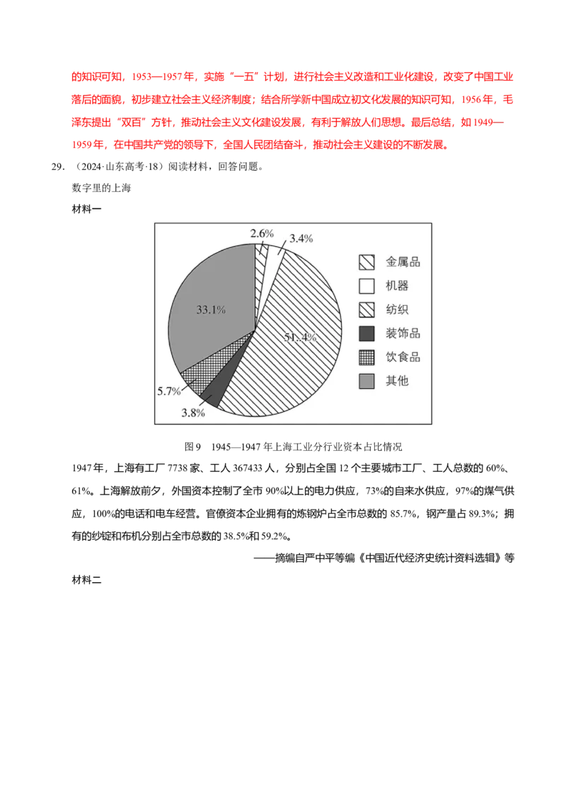 热点02赓续红色党史，实现民族复兴（练习）（解析版）_07高考历史_2025年新高考资料_二轮复习_上好课2025年高考历史二轮复习讲练测（新高考通用）3379861