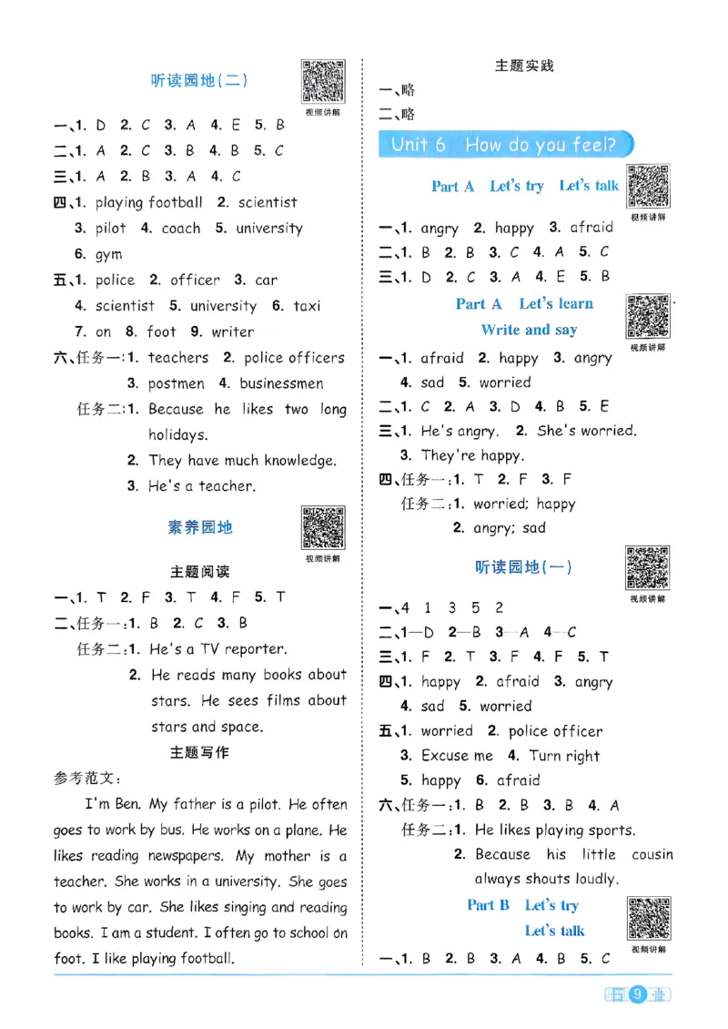 六年级上册2025秋季新版阳光同学提优训练答案_小学教辅2026新版+暑假衔接_25秋《阳光同学课时提优训练》英语人教版3-6年级_六年级