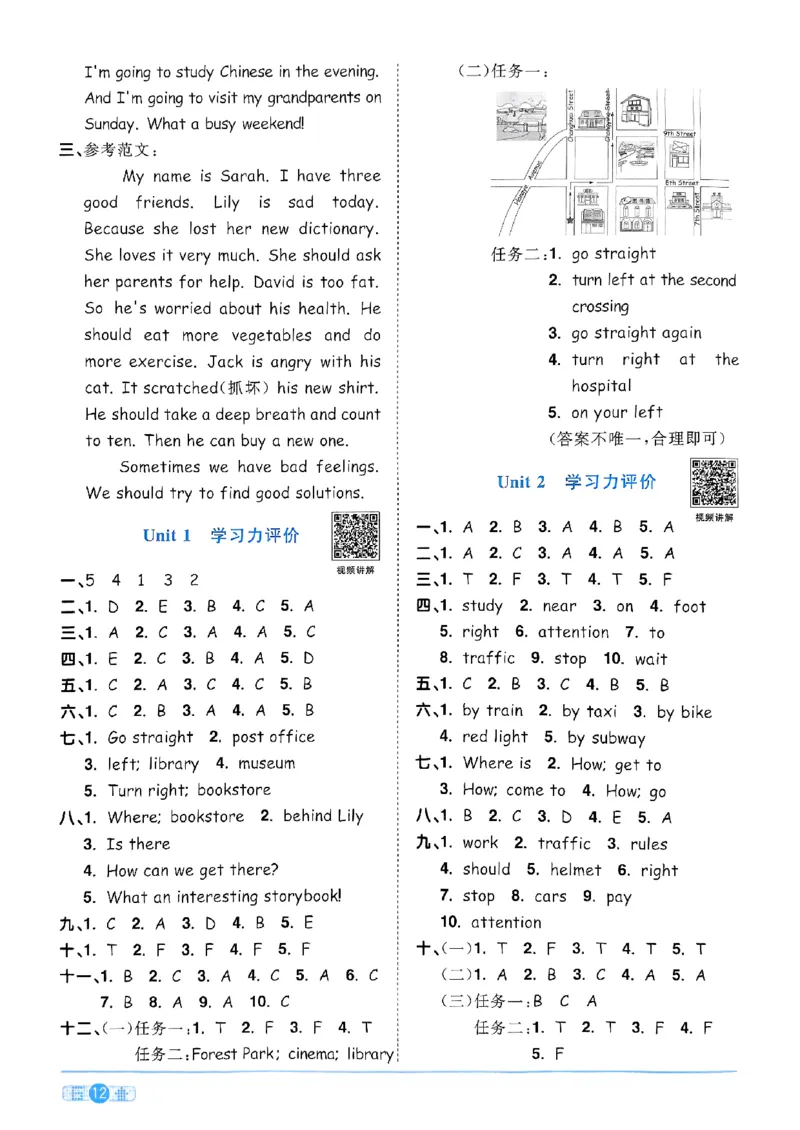六年级上册2025秋季新版阳光同学提优训练答案_小学教辅2026新版+暑假衔接_25秋《阳光同学课时提优训练》英语人教版3-6年级_六年级