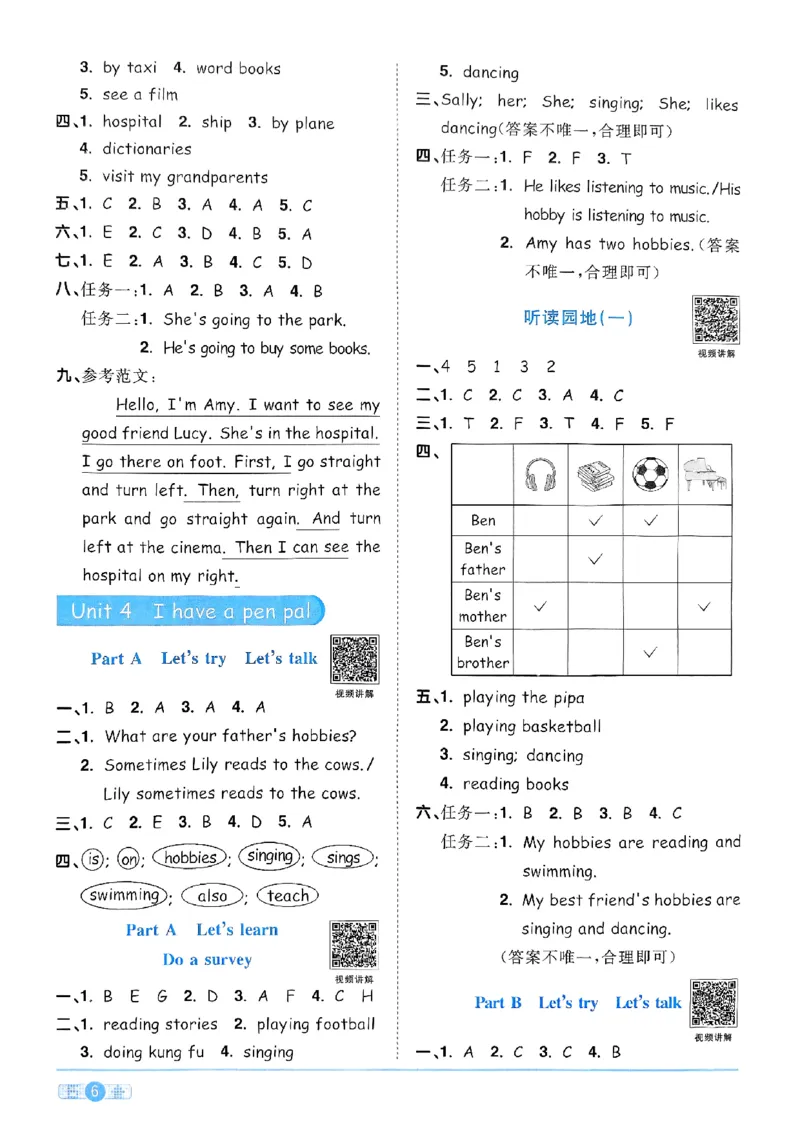 六年级上册2025秋季新版阳光同学提优训练答案_小学教辅2026新版+暑假衔接_25秋《阳光同学课时提优训练》英语人教版3-6年级_六年级