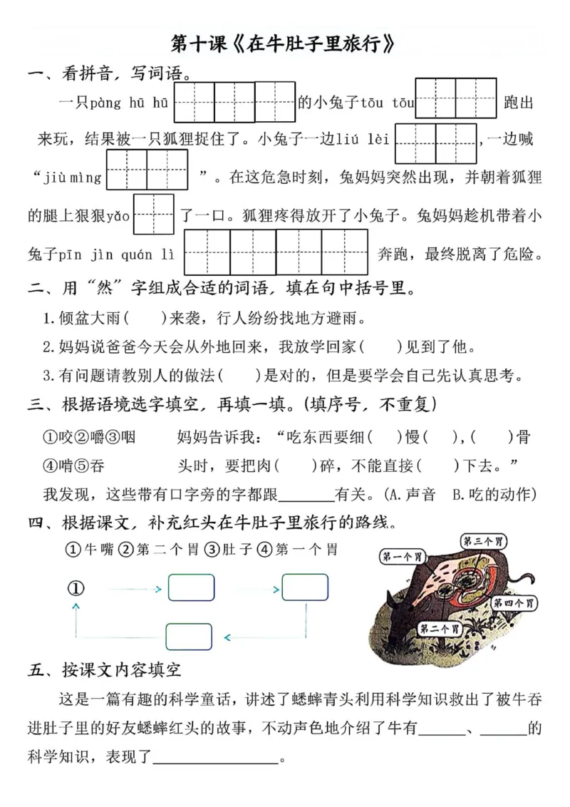 三年级上册语文全册完整版(1)_小学1-6年级常用的上册资源汇总_三年级上册资料(1)