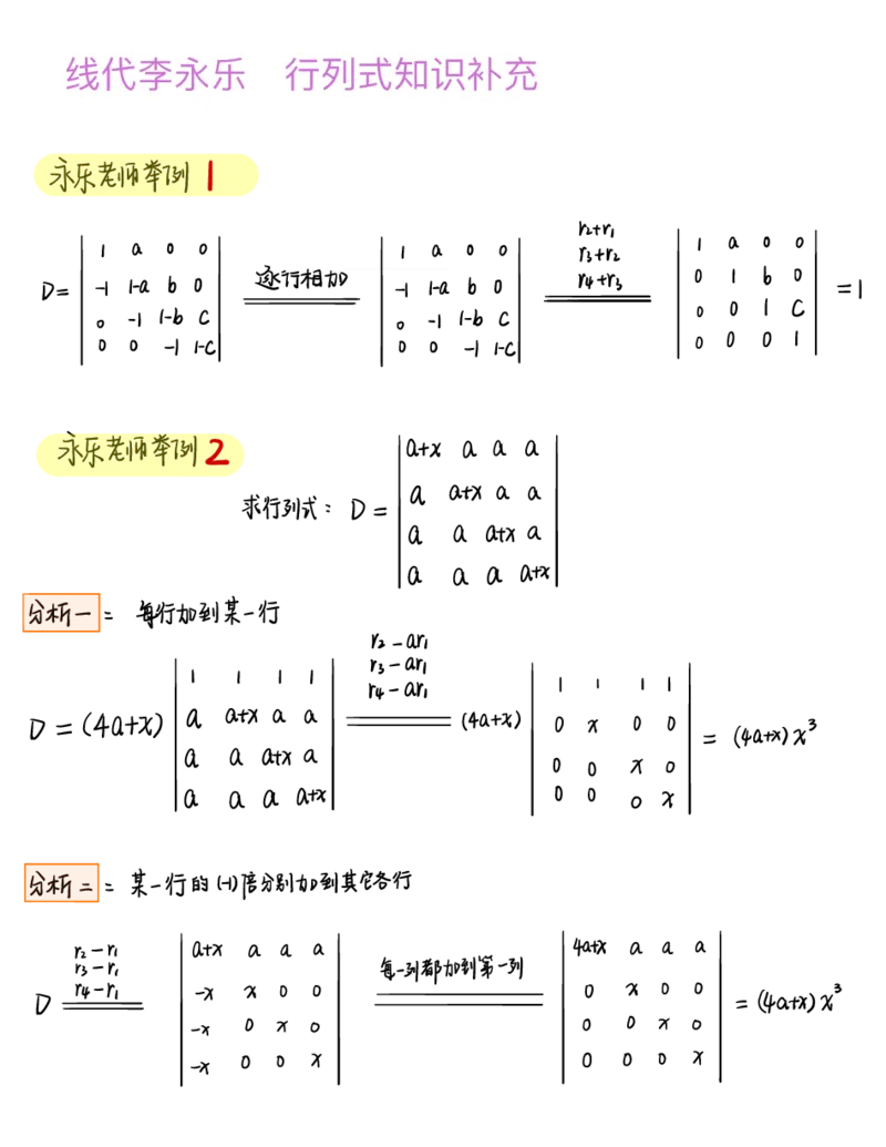 李永乐线代白底版_27考研真题_考研数学一、二、三历年真题+考研数学资料（1994-2026）_考研数学高分笔记_线代笔记