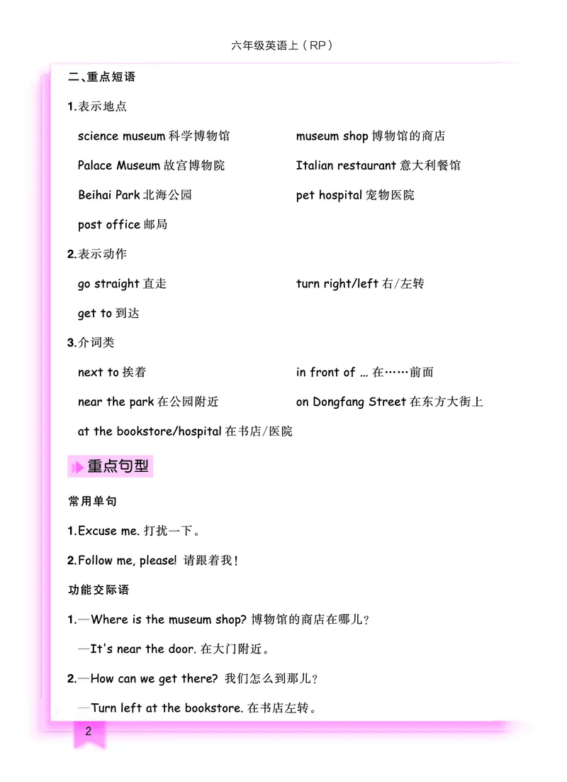 六上知识清单_小学1-6年级《黄冈小状元》含测评卷和作业本_25秋黄冈小状元作业本3-6英语人教版