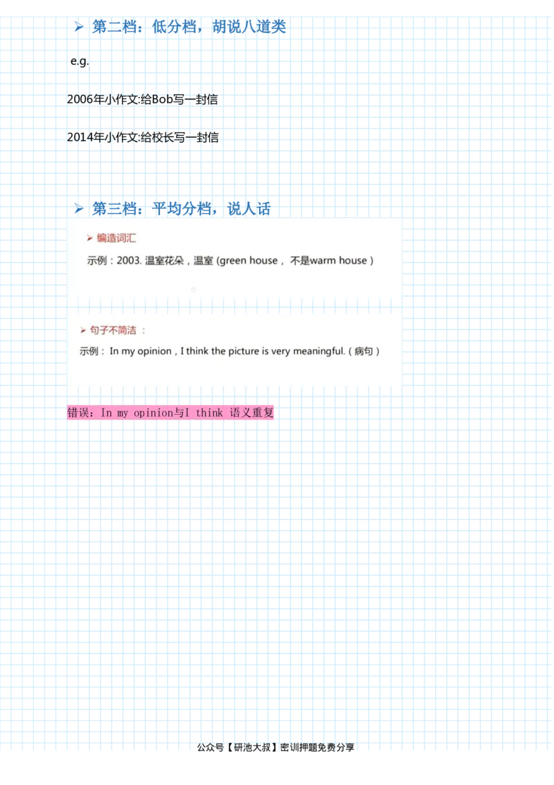 潘赟冲刺写作笔记_27考研真题_考研英语一、二真题+解析（1994-2026）_考研作文模版大全_潘赟写作冲刺笔记