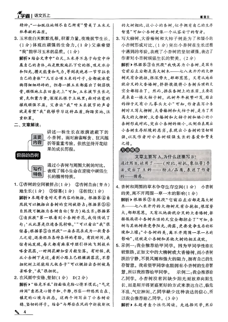 五上语文答案解析_25秋上册语数英《五星学霸》各版本🈴集_🔰25秋上册语数英《五星学霸》各版本🈴集。已分享_25秋《五星学霸》人教语文1-6上。已核对_25秋五星学霸语文5上~