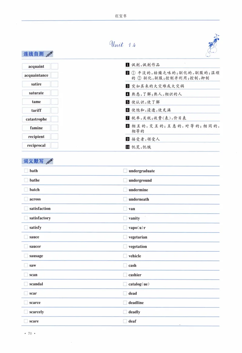 04-词汇连线自测本_27考研真题_考研英语一、二真题+解析（1994-2026）_03.红宝书_27考研《红宝书》(含附册，6本全）