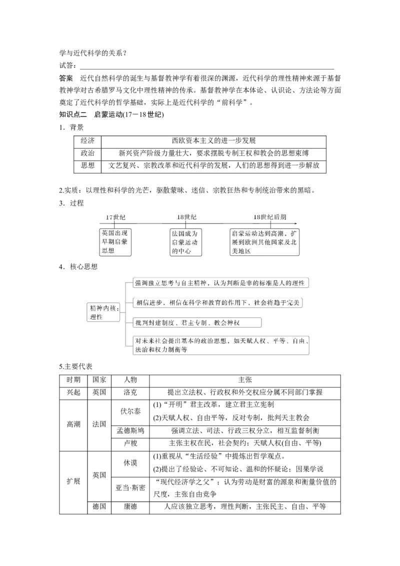 板块四　第十五单元　第48讲　近代科学革命与启蒙运动_07高考历史_2025年新高考资料_一轮复习_2025高考大一轮复习讲义+课件精准备考2025年新高三历史一轮复习备课课件（完结）_897