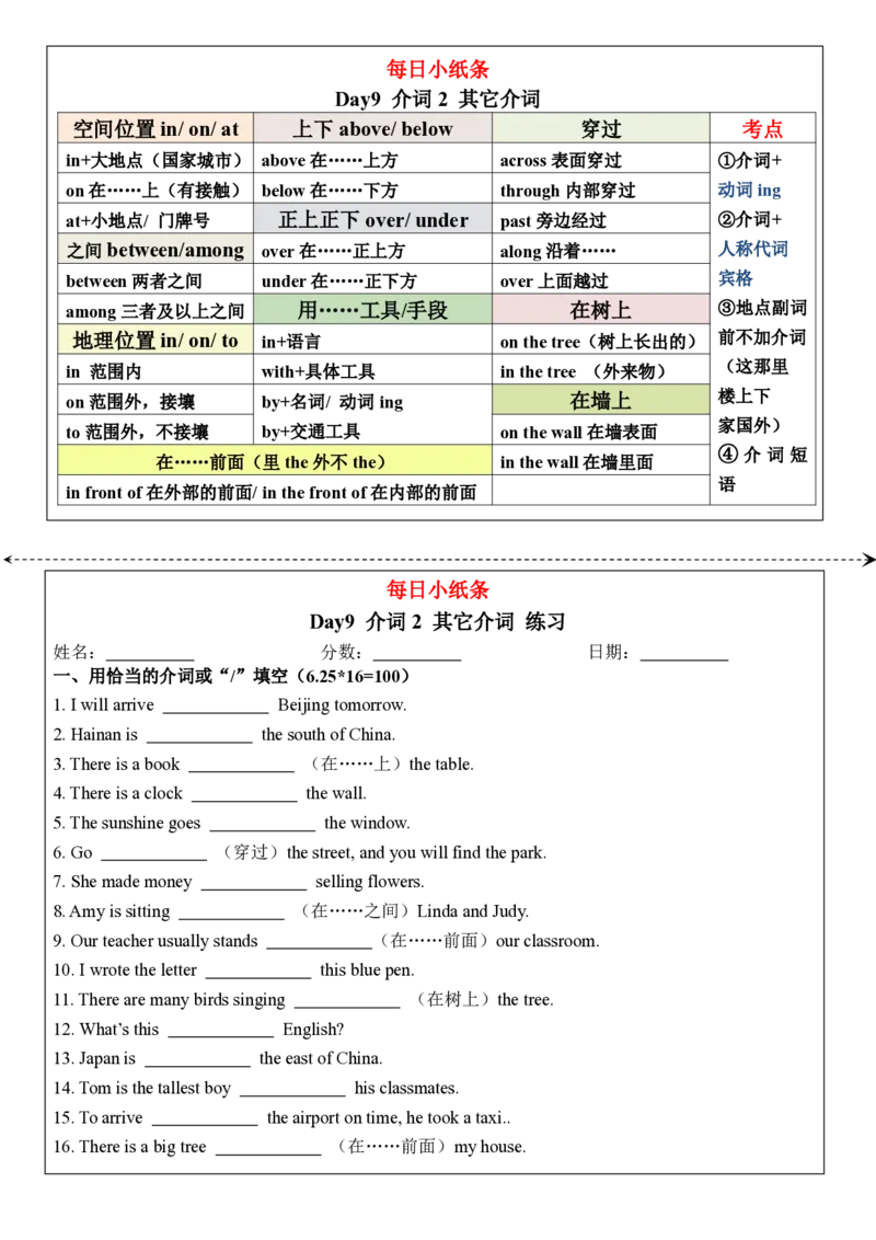 合并版小学语法每日小纸条(1)(1)_小学1-6年级常用的上册资源汇总_六年级上册资料(1)