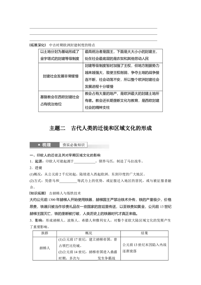 板块7第15单元第47讲　世界古代的政治制度和人类迁徙与战争_07高考历史_2024年新高考资料_1.2024一轮复习_2024年高考历史一轮复习讲义（部编版）_学生版在此文件夹_学生用书Word版文档