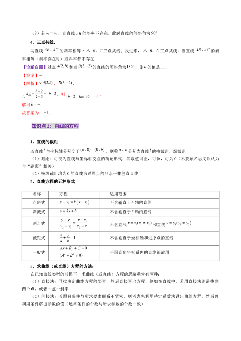 第01讲直线的方程（九大题型）（讲义）（解析版）_2025年新高考资料_一轮复习_2025年高考数学一轮复习讲练测（新教材新高考，含2024高考真题）_第八章平面解析几何