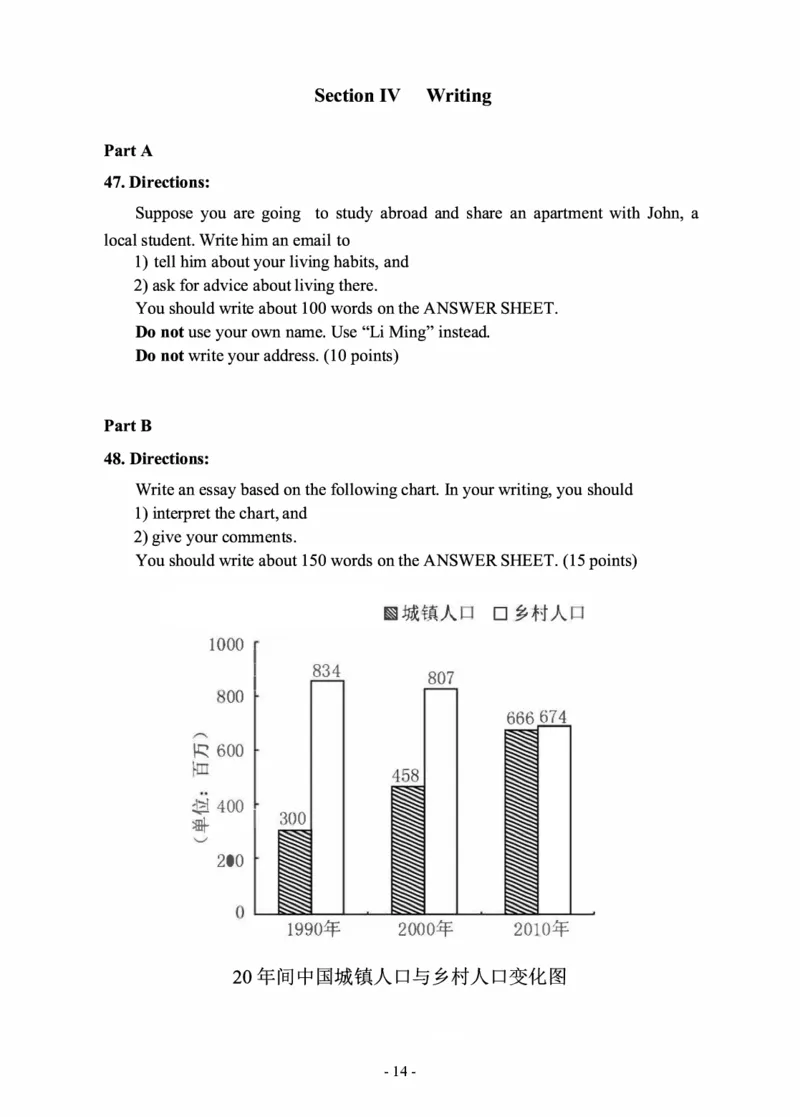 2014年考研英语二真题_27考研真题_考研英语一、二真题+解析（1994-2026）_0.考研英语二真题与解析（1980-2026）_2.2010-2023年英语二真题及解析_2010-2023年真题