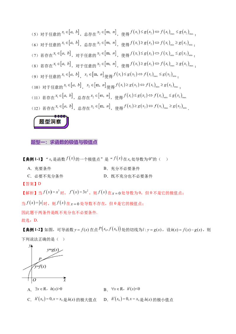 第03讲导数与函数的极值、最值（七大题型）（讲义）（解析版）_2025年新高考资料_一轮复习_2025年高考数学一轮复习讲练测（新教材新高考，含2024高考真题）