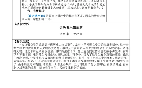口语交际：讲历史人物故事优质版教案_25秋1-6年级语文上册课件教案_25秋统编版语文四年级上册_统编版语文四年级上册教学资源包（25秋七彩课堂）_8.第八单元_口语交际：讲历史人物故事